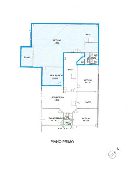 Fano - zona bellocchi - ufficio in locazione