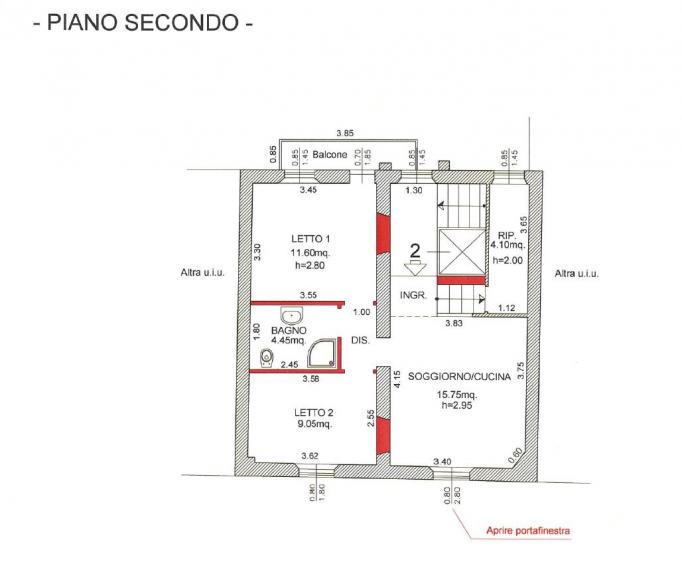 Fano - zona centro - schiera centrale in vendita